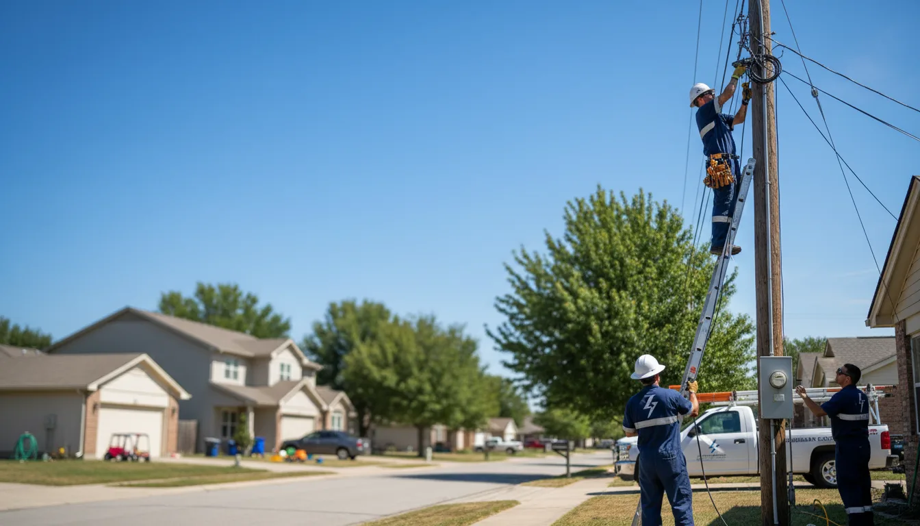 Residential electrician providing installation services in Hamilton, IA